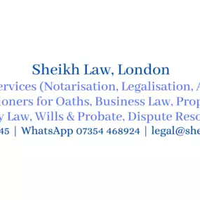 Bild von Sheikh Law, London, Lawyers and Notaries