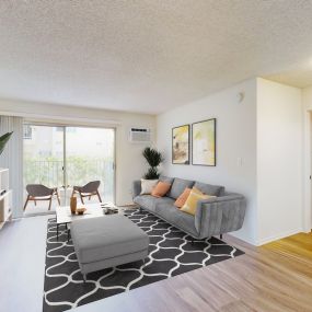 Living room at Village Pointe Apartment Homes