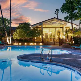 the pool at the flamingo resort and spa