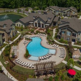 Aerial View of Swimming Pool