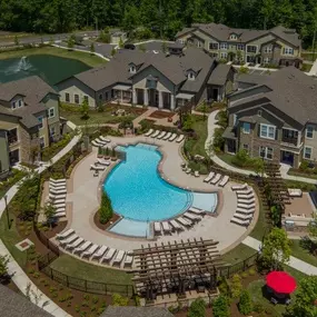 Aerial View of Swimming Pool