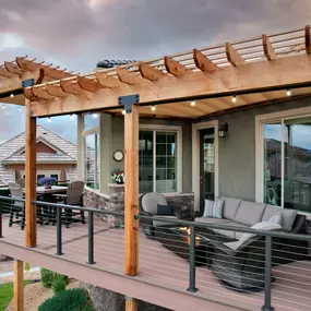 Elevated Composite Deck Construction
