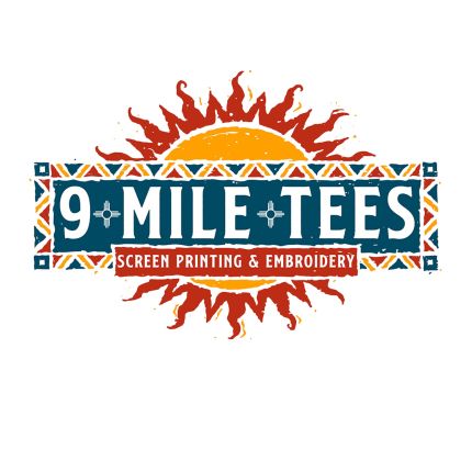 Logotipo de 9 Mile Tees Fast Screen Printing