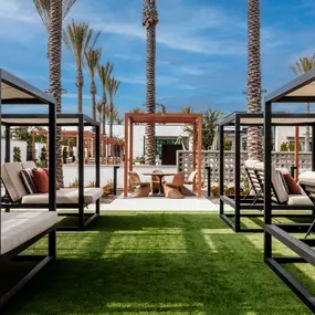 Covered cabanas available