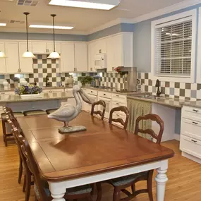 Kitchen and dining area