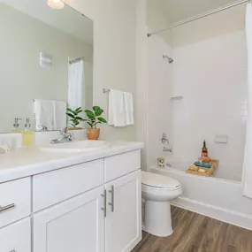 Bathroom with tub