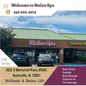 Here at Mulan Spa & Massage we love being a part of helping 
taking part in peoples wellness and a better life.