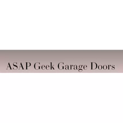 Logotipo de ASAP Geek Garage Doors