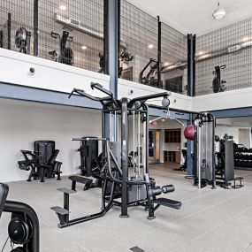 Fitness center at the 52 Apartment complex in Pensacola, FL