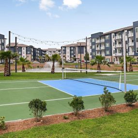 Tennis courts at the 52 Apartment complex in Pensacola, FL