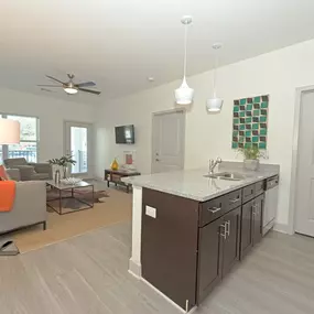 Open Kitchen and Living Room