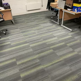 McMillan's Cleaning and Restoration van - an office carpet we cleaned in glasgow