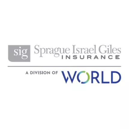 Logotyp från Sprague Israel Giles Insurance, a Division of World