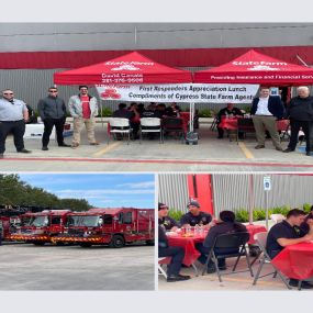 3rd Annual First Responder Appreciation Lunch - Compliments of your Cypress Area State Farm Agents. Thanks Andy’s Kitchen Cypress for your collaboration!