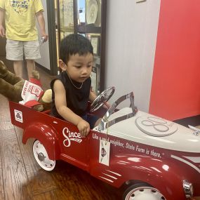 Thanks to this little firefighter for saving the teddy bear in our office today!