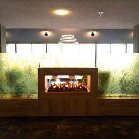 Hotel Lobby with Fireplace