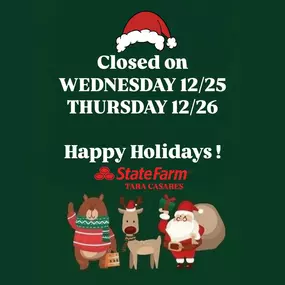 ???? We will be closed on 12/25 & 12/26 in celebration of Christmas. Wishing you all a joyful holiday with your loved ones! ????✨