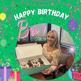 We're celebrating Bri's birthday this month! We wish you an amazing birthday Bri!