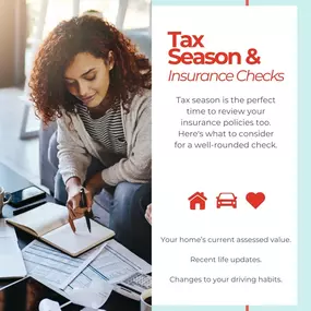 Tax season is the ideal time to get your insurance in order. Taking a moment to review these areas now can help you stay ahead of any unexpected surprises down the road. Ready to talk? Reach out today to make sure your coverage is as strong as your goals.