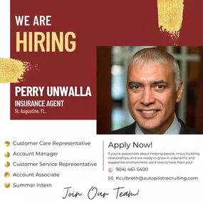 Call our office or email us to apply today!