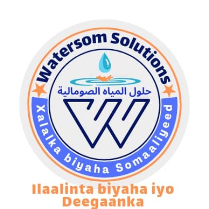 Logo from Watersom Solutions water quality control and hygiene services Hubinta Tayada Biyaha iyo Nadiifinta  Mogadishu Somalia