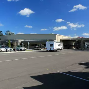 A shot of the front of the new General RV Center Tampa location.