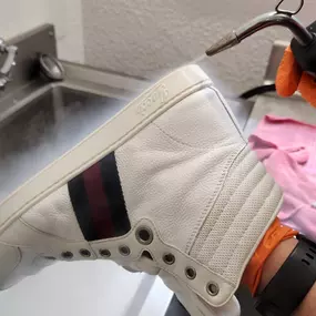 Schuh Reinigung Dampfstrahler