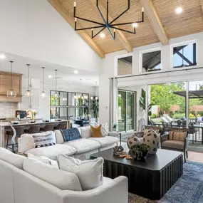 Open-concept living areas with an emphasis on outdoor living