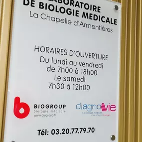 Bild von BIOGROUP DIAGNOVIE - Laboratoire de La Chapelle d'Armentières