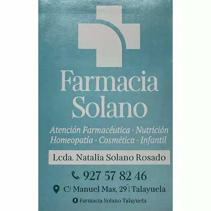 Logo van Farmacia Solano Talayuela