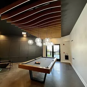 community room with pool table