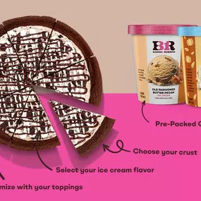 Custom Polar Pizza® Ice Cream Treats and Pre-Packed Quarts