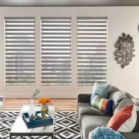 Love bold patterns and geometrics? Our Sheer Shades let you have the look you want! Check them out here, where they feature prominently with a striking stripe pattern!