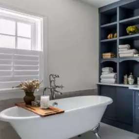 Our meticulously crafted shutters turn your bathroom into a sanctuary! Perfect for adding privacy and elegance to your space.