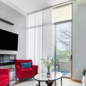 Cover large windows or sliding doors with sliding panel track blinds! They offer sleek lines, easy operation, and stylish privacy for your space. ???? Ready to update your patio doors?