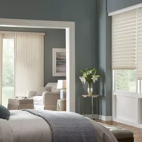 We love how versatile Pleated Shades are! Hang them vertically or horizontally. They match a ton of design styles—and we have all the colors you could possibly want to match your home’s palette! #BudgetBlindsKendaleLakes  #PleatedShades #ShadesOfBeauty #FreeConsultation