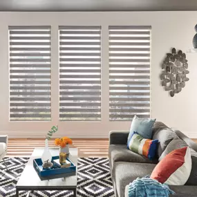 Love bold patterns and geometrics? Our Sheer Shades let you have the look you want! Check them out here, where they feature prominently with a striking stripe pattern!