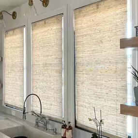 Refresh your kitchen with the warm, earthy tones of our Woven Wood Shades.