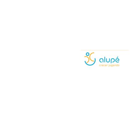 Logotipo de Alupé, Crecer Jugando