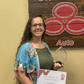 Shout out to our Team Member of the Month Dawn Fowler!!!