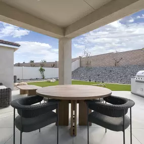 Silver Creek Floor Plan Model Backyard