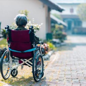 Elderly Lady enjoying the view