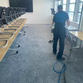 Steaming Sam Carpet Cleaning: cleaning an office carpet in leamington spa