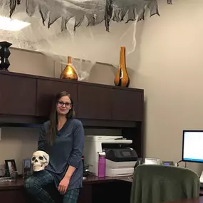 Team Member Tuesday....
My name is Rebecca. My family and I recently relocated here from the midwest. My husband and I have a near-teenage daughter and two small dogs. I am so excited by all the opportunities that Colorado has to offer! So far I have been with State Farm for two years and am loving it. Happy Halloween!