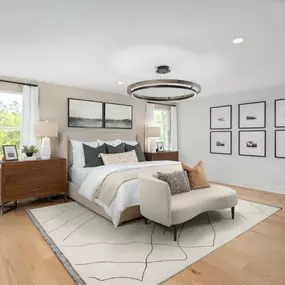 Expansive primary bedroom suites