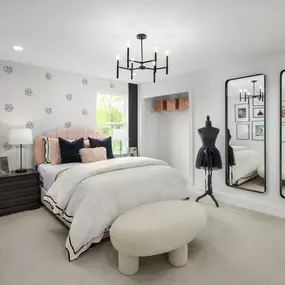 Comfortable secondary bedrooms
