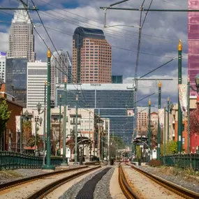 Light rail station stop makes getting to Uptown and South End a breeze