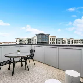 Extend the outdoor living space with a rooftop terrace on each townhome