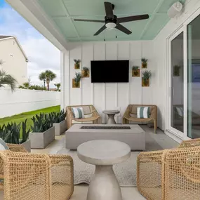 Multiple outdoor living spaces, perfect for a retreat or entertaining