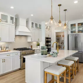 Well-appointed kitchens with walk-in pantries